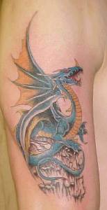 Фото и значение татуировки Дракон ( Удача.Сила.Власть.Мудрость.) 680659339