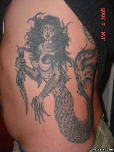 Фото и значение татуировки Русалка. 635383142