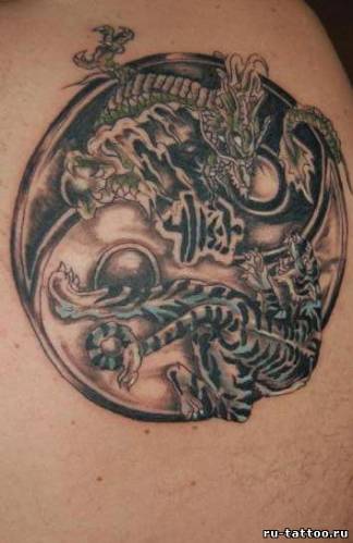 Фото и значение татуировки Янь-Инь.  813756619