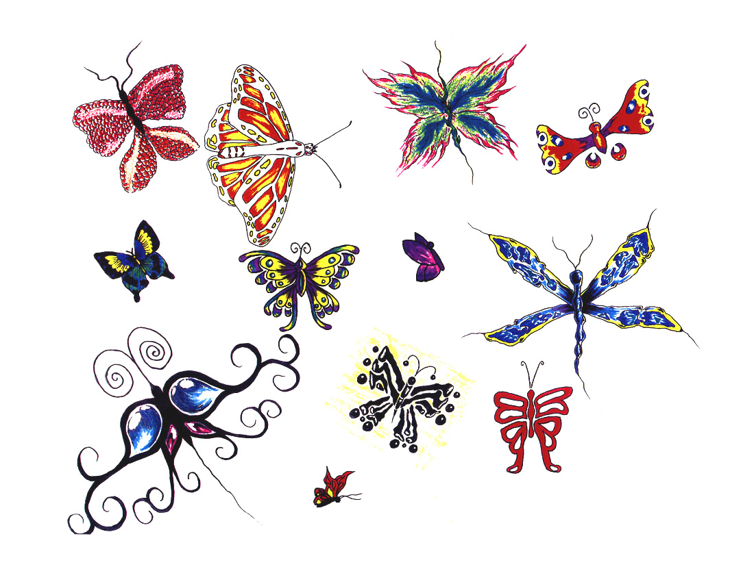 Тату эскизы: Насекомые.