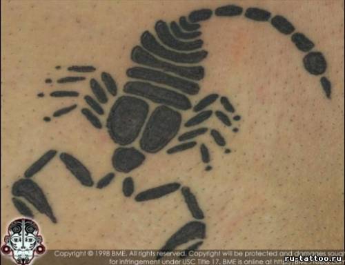 Фото и значение татуировки Скорпион.  ( Защита и Уважение ) 412822877