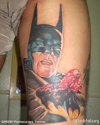 Татуировка с бэтменом